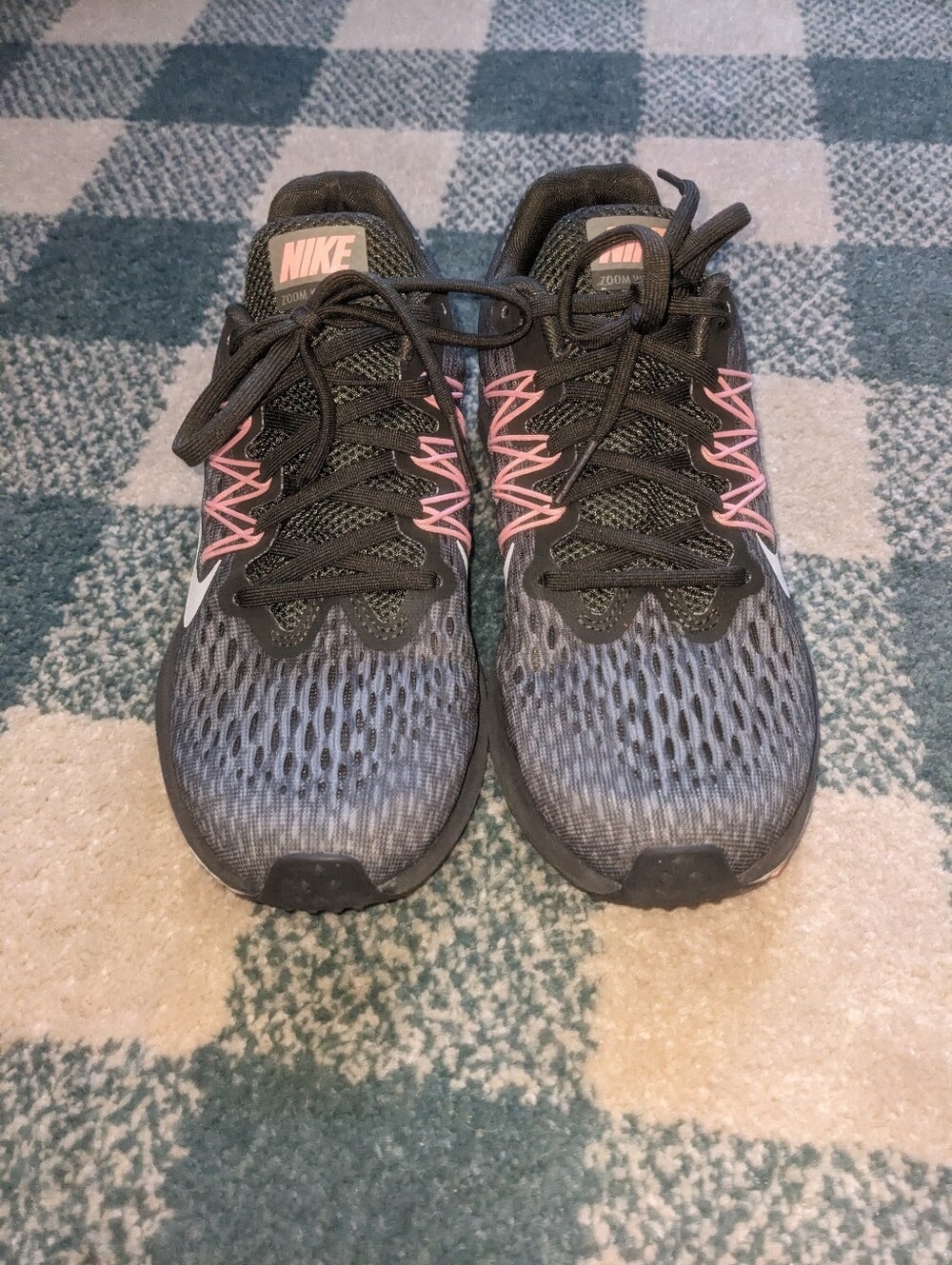 Nike Zoom Winflo 5 Grey And Pink Sneakers Size 6.5 - Picture 2 of 7